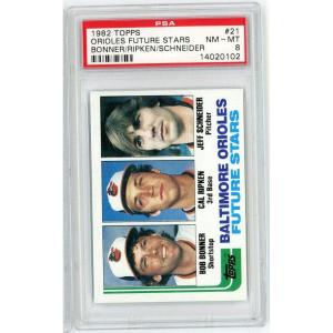 imageGraded 1982 Topps Cal Ripken Jr 21 Rookie RC Baseball Card PSA 8 NMMT