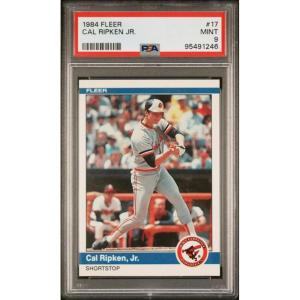 imageGraded 1984 Fleer Cal Ripken Jr 17 Baseball Card PSA 9 Mint