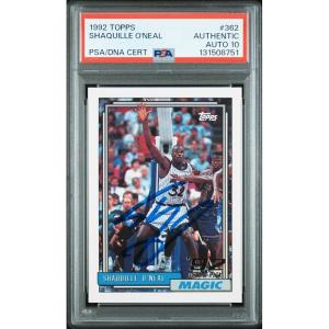 imageGraded 199293 Topps Shaquille ONeal 362 Rookie RC Basketball Card PSA 10 Auto Grade Gem Mint