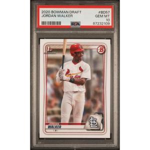 imageGraded 2020 Topps Bowman Draft Jordan Walker BD57 Rookie RC Baseball Card PSA 10 Gem Mint