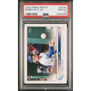 imageGraded 2022 Topps Update Bobby Witt Jr US187 Rookie RC Baseball Card PSA 10 Gem Mint