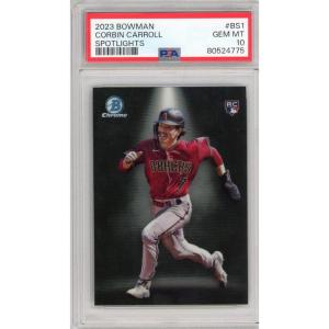 imageGraded 2023 Topps Bowman Corbin Carroll BS1 Spotlights Rookie RC Baseball Card PSA 10 Gem Mint