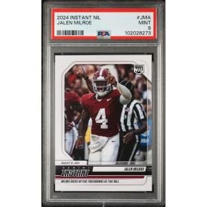 imageGraded 2024 Panini Instant NIL Jalen Milroe JMA Rookie RC Football Card PSA 9 Mint