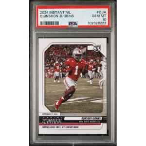 imageGraded 2024 Panini Instant NIL Quinshon Judkins QJA Rookie RC Football Card PSA 10 Gem Mint