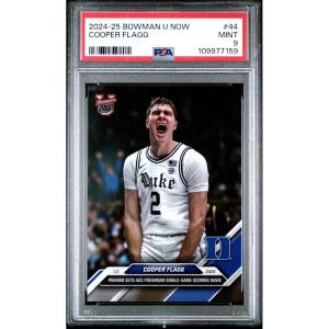 imageGraded 2024 Topps Bowman U Now Cooper Flagg PICK Rookie RC Basketball Card PSA 9 Mint
