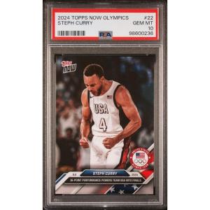 imageGraded 2024 Topps Now Olympics Steph Curry 22 Basketball Card PSA 10 Gem Mint