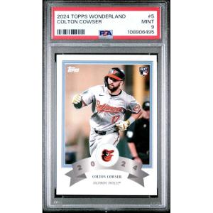 imageGraded 2024 Topps Wonderland Colton Cowser 5 Rookie RC Baseball Card PSA 9 Mint