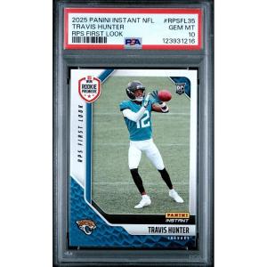 imageGraded 2025 Panini Instant Travis Hunter RPSFL35 RPS First Look Rookie RC Football Card PSA 10 Gem Mint