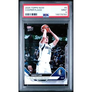 imageGraded 2025 Topps Now Cooper Flagg 6 Rookie RC Basketball Card PSA 9 Mint