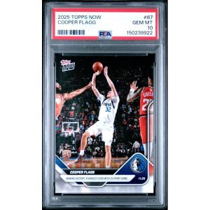 imageGraded 2025 Topps Now Cooper Flagg 67 Rookie RC Basketball Card PSA 10 Gem Mint