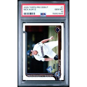 imageGraded 2025 Topps Pro Debut Nick Kurtz PD1 Rookie RC Baseball Card PSA 10 Gem Mint