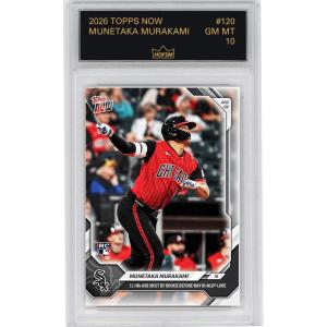 imageGraded 2026 Topps Now Munetaka Murakami 120 11 Home Runs Are Most By Rookie Before May in MLB Lore Chicago White Sox Rookie RC Baseball Card HOFSM 10 Gem Mint