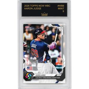 imageGraded 2026 Topps Now World Baseball Classic Aaron Judge WB8 Slugs HR in 1st World Baseball Classic AtBat Team USA Baseball Card HOFSM 9 Mint