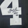 imageAutographedSigned George Gervin San Antonio Black Basketball Jersey Beckett BAS COA