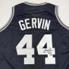 imageAutographedSigned George Gervin San Antonio Black Basketball Jersey Beckett BAS COA