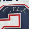 imageAutographedSigned Tom Brady New England Patriots White Authentic Nike Limited Football Jersey Fanatics COA