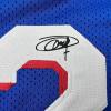 imageFacsimile Autographed Joel Embiid Philadelphia Blue Reprint Laser Auto Basketball Jersey Size Mens XL
