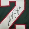 imageFramed AutographedSigned Matt Boldy 35x39 Minnesota Green Hockey Jersey JSA COA