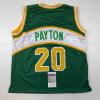 imageAutographedSigned Gary Payton Seattle Green Basketball Jersey JSA COA