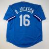 imageFacsimile Autographed Bo Jackson Kansas City Blue Reprint Laser Auto Baseball Jersey Size Mens XL