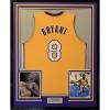 imageFramed AutographedSigned Kobe Bryant 33x42 Los Angeles LA Yellow Basketball Jersey PSADNA COA