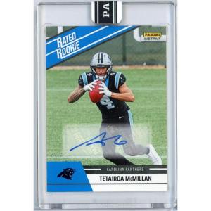image2025 Panini Instant NFL Tetairoa McMillan 24 Rated Retro Rookie Auto 99 Carolina Panthers Rookie RC Football Card