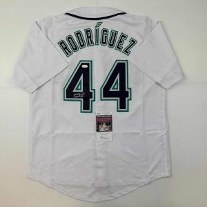 imageAutographedSigned Julio Rodriguez Seattle White Baseball Jersey JSA COA
