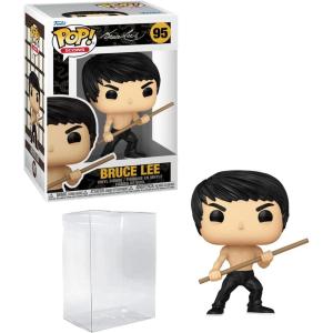 imageBruce Lee 95 Funko POP Icons Figurine Bundle with HOFSM Protector Case