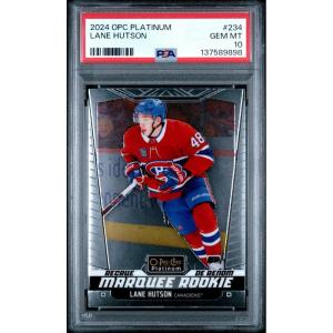 imageGraded 2024 OPeeChee Platinum Lane Hutson 234 Rookie RC Hockey Card PSA 10 Gem Mint