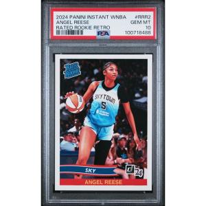 imageGraded 2024 Panini Instant WNBA Angel Reese RRR2 Rated Rookie Retro Rookie RC Basketball Card PSA 10 Gem Mint