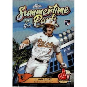imageHall of Fame Sports Memorabilia  2024 Topps Chrome Jackson Holliday SITP8 Summertime in the Park Baltimore Orioles Rookie RC Baseball Card