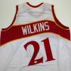 imageAutographedSigned Dominique Wilkins Atlanta White Basketball Jersey PSADNA COA