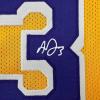 imageFacsimile Autographed Anthony Davis Los Angeles LA Yellow Reprint Laser Auto Basketball Jersey Size Mens XL
