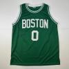 imageFacsimile Autographed Jayson Tatum Boston Green Reprint Laser Auto Basketball Jersey Size Mens XL