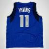 imageFacsimile Autographed Kyrie Irving Dallas Blue Reprint Laser Auto Basketball Jersey Size Mens XL