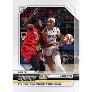 image2024 Panini Instant WNBA Angel Reese 145 Extends WNBA Double Record Chicago Sky Rookie RC Basketball Card