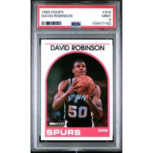 imageGraded 1989 Hoops David Robinson GOSPURSGO Rookie RC Basketball Card PSA 9 Mint