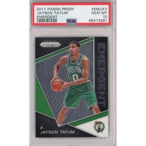 imageGraded 201718 Panini Prizm Jayson Tatum EMJAY Emergent Rookie RC Basketball Card PSA 10 Gem Mint