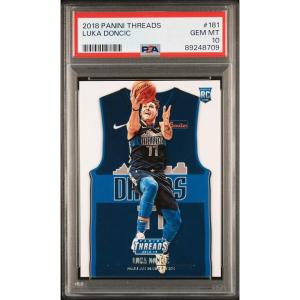 imageGraded 201819 Panini Threads Luka Doncic 181 Rookie RC Basketball Card PSA 10 Gem Mint
