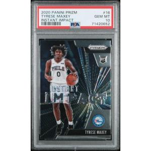 imageGraded 2020 Panini Prizm Tyrese Maxey 16 Instant Impact Rookie RC Basketball Card PSA 10 Gem Mint