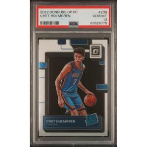 imageGraded 2022 Panini Donruss Optic Chet Holmgren 208 Rookie RC Basketball Card PSA 10 Gem Mint