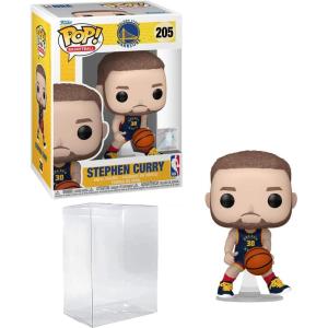 imageStephen Curry 205 2024 City Edition Uniform Funko POP Basketball Golden State Warriors Figurine Bundle with HOFSM Protector Case