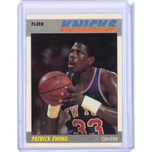 imageVintage 1987 Fleer Patrick Ewing 37 2nd Year Basketball Card