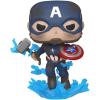 imageCaptain America 573 with Broken Shield amp Mjolnir Funko POP Marvel Avengers Endgame Figurine Bundle with HOFSM Protector Case