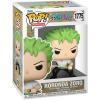 imageOne Piece Roronoa Zoro 1775 Two Sword Style Funko POP Animation Figurine Bundle with HOFSM Protector Case