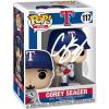 imageCorey Seager 117 White Home Uniform Facsimile Signed Reprint Laser Autographed Funko POP Baseball MLB Texas Rangers Figurine with Protector Case
