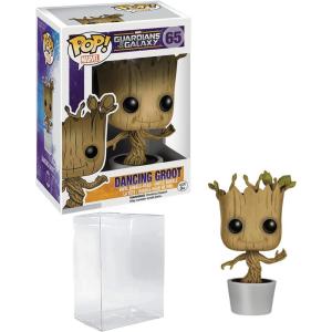 imageDancing Groot 65 Funko POP Marvel Guardians of the Galaxy Figurine Bundle with HOFSM Protector Case