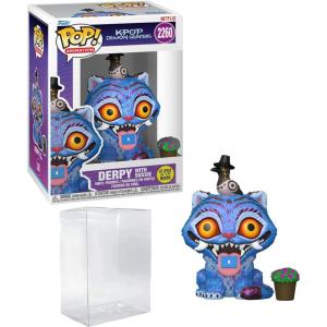 imageDerpy with Sussie 2260 Glow KPOP Demon Hunters Funko POP Animation Figurine Bundle with HOFSM Protector Case