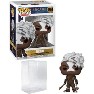imageEkko 1603 League of Legends Arcane Funko POP TV Figurine Bundle with HOFSM Protector Case