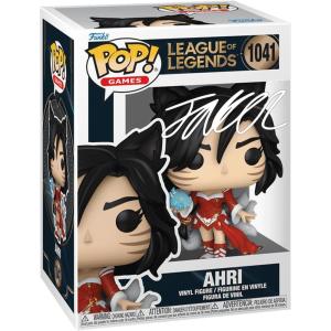 imageFaker Ahri 1041 League of Legends Facsimile Signed Reprint Laser Autographed Funko POP Games Figurine with Protector Case